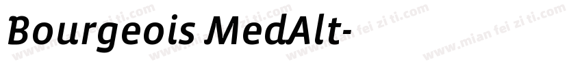 Bourgeois MedAlt字体转换